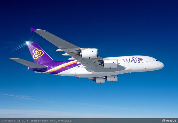 タイ国際航空（エアバスA380型機）
