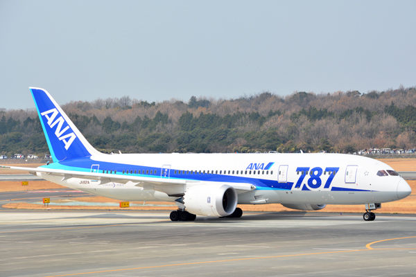 ANA（ボーイング787-8型機）