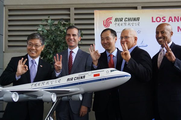 中国国際航空、ロサンゼルス