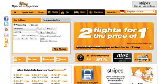 タイガーエアウェイズ、往復のフライトが片道の料金＋税で乗れるキャンペーン実施 TRAICY（トライシー）