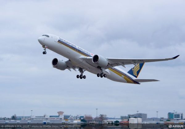 シンガポール航空（エアバスA350-900ULR）