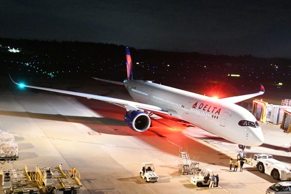 デルタ航空（エアバスA350-900型機）