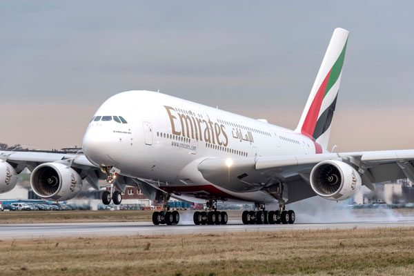 エミレーツ航空（エアバスA380型機）