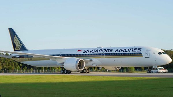 シンガポール航空（ボーイング787-10型機）