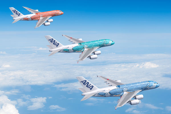 Amazon.co.jp: ANA A380 エアバス 初号機 リール付きネック