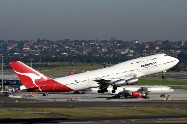 カンタス航空（ボーイング747-400型機）