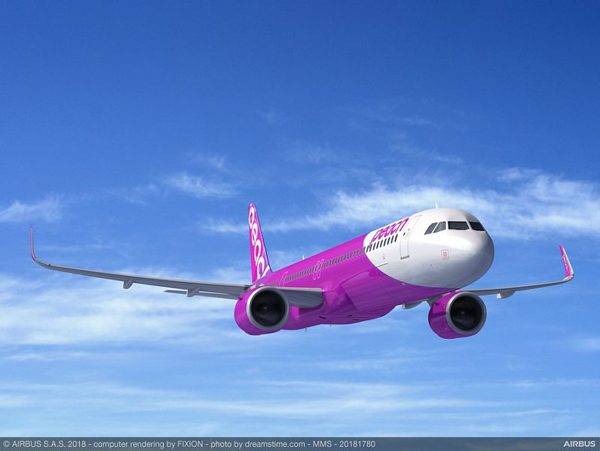 ピーチ（エアバスA321LR型機）