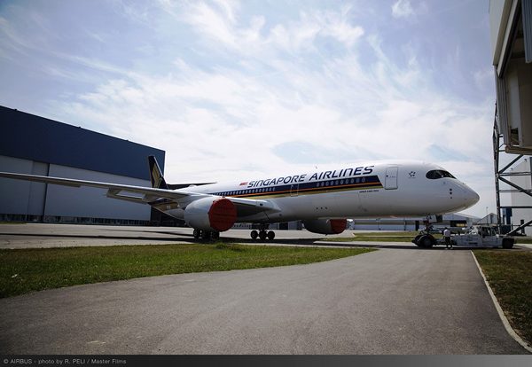 シンガポール航空（エアバスA350-900ULR）