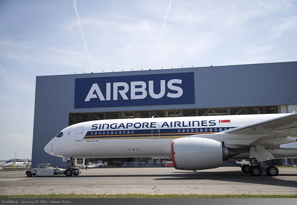 シンガポール航空（エアバスA350-900ULR）