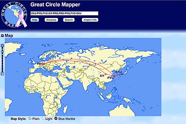 Great Circle Mapper