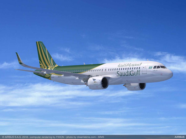 サウジガルフ航空（エアバスA320neo）