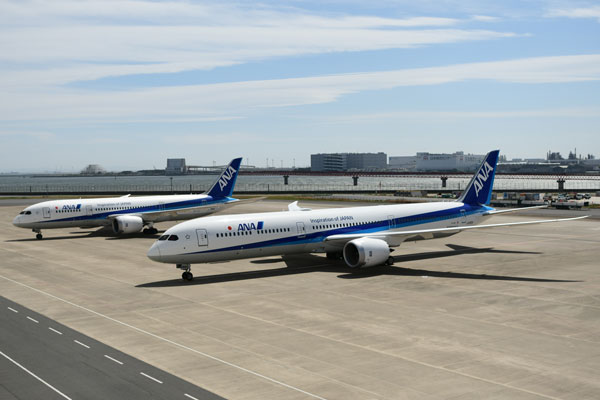 ANA（ボーイング787-10型機、ボーイング787-8型機）