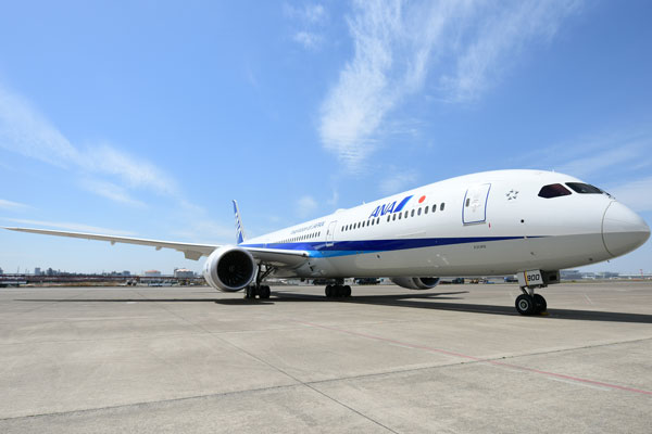 ANA（ボーイング787-10型機）