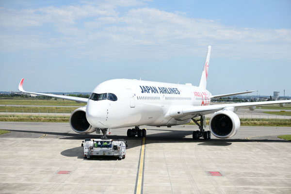 JAL（エアバスA350-900型機）