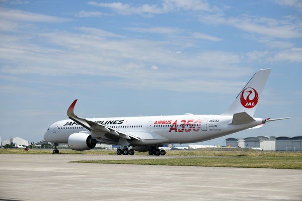 JAL（エアバスA350-900型機）