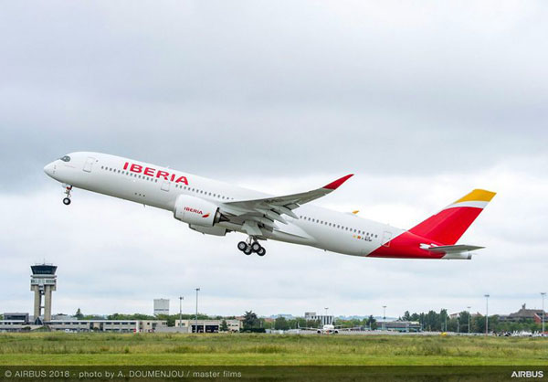 イベリア航空（エアバスA350-900型機）