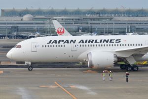 日本航空（JAL、ボーイング787-8型機）
