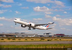 エールフランス航空（エアバスA350-900型機）