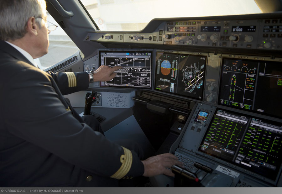 エアバス タッチスクリーンのコックピットディスプレイ装備のエアバスa350型機を初引き渡し Traicy トライシー