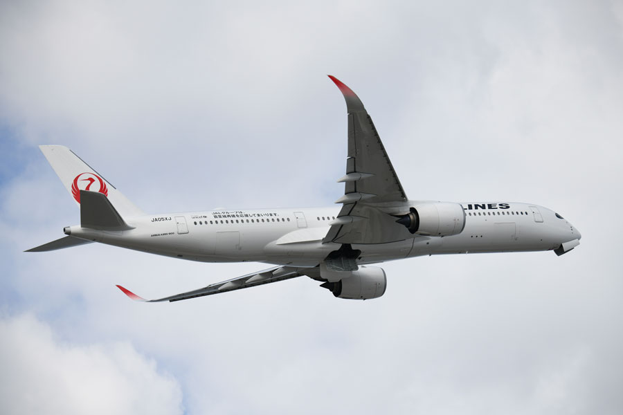 JAL（エアバスA350-900型機）