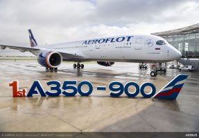 アエロフロート・ロシア航空（エアバスA350-900型機）