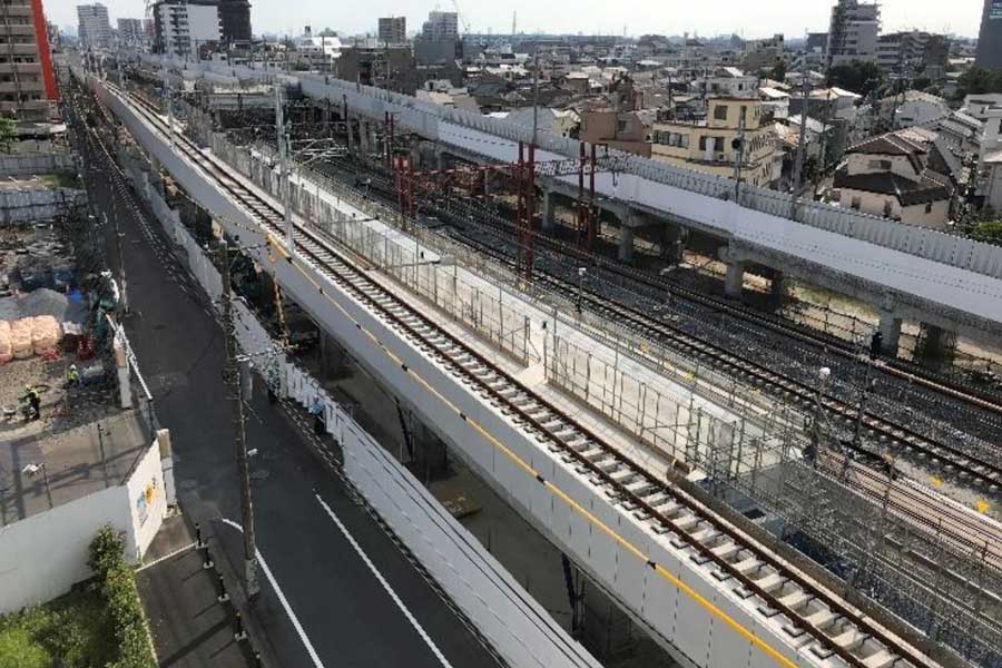 東武スカイツリーライン 竹ノ塚駅付近の上り急行線高架区間 9月26日から供用開始 Traicy トライシー