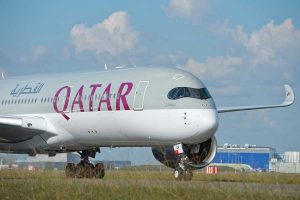 カタール航空（エアバスA350-900型機）