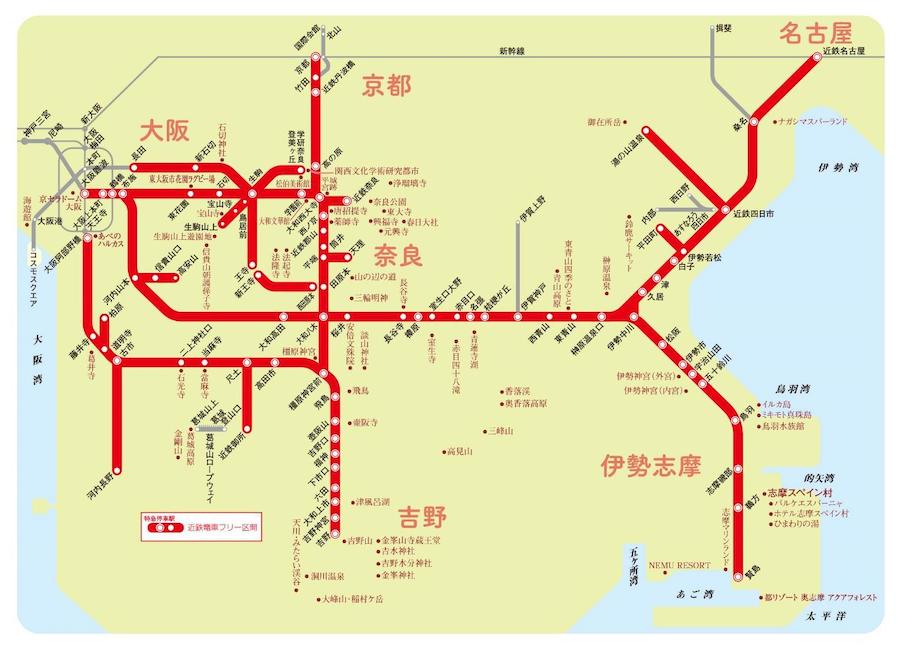 近鉄路線図