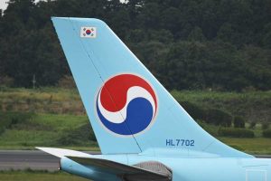 大韓航空（エアバスA330-300型機、HL7702）
