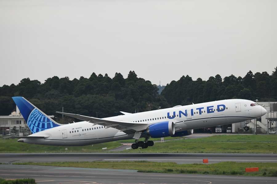 ユナイテッド航空（ボーイング787-10型機）