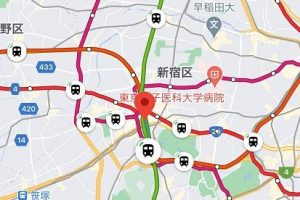 googleマップ　列車位置情報