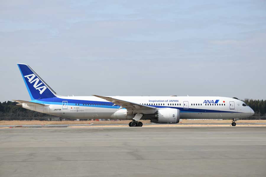 ANA（ボーイング787-9型機、JA879A）