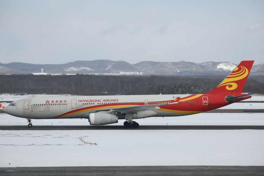 香港航空（エアバスA330型機）