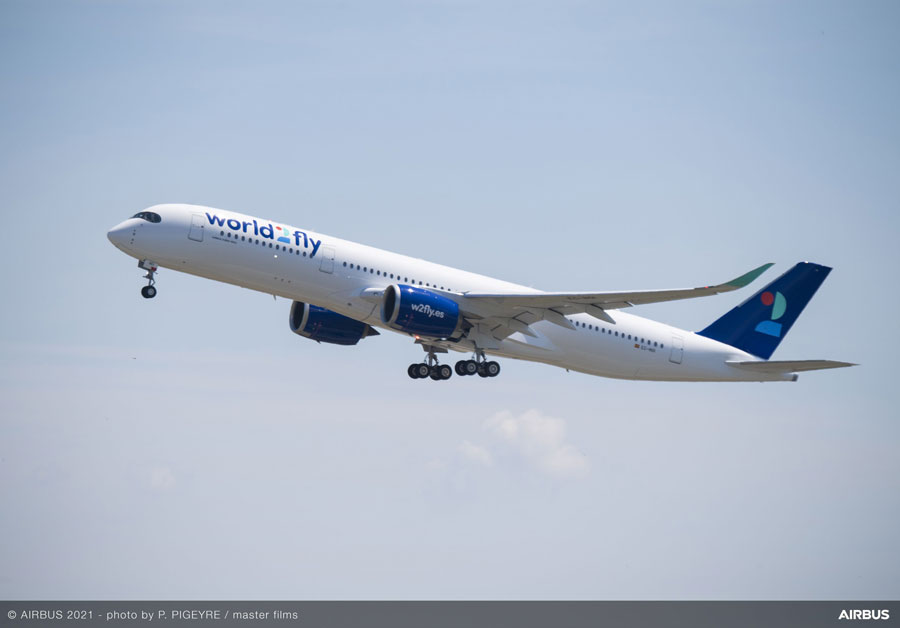 world2fly（エアバスA350-900型機）