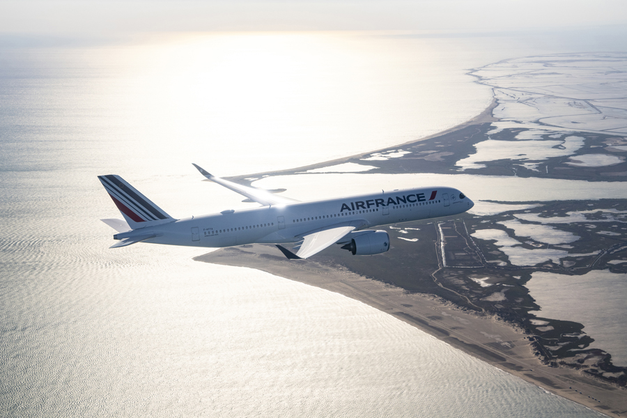 エールフランス航空（エアバスA350-900型機）