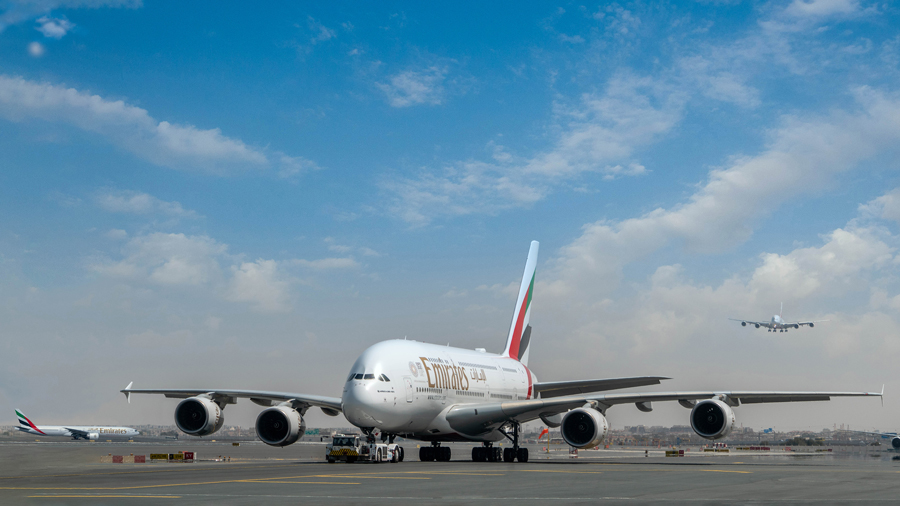 エミレーツ航空（エアバスA380型機）