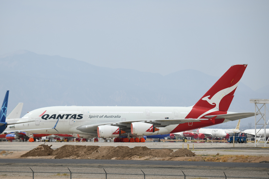 カンタス航空（エアバスA380型機、ヴィクターヴィル）