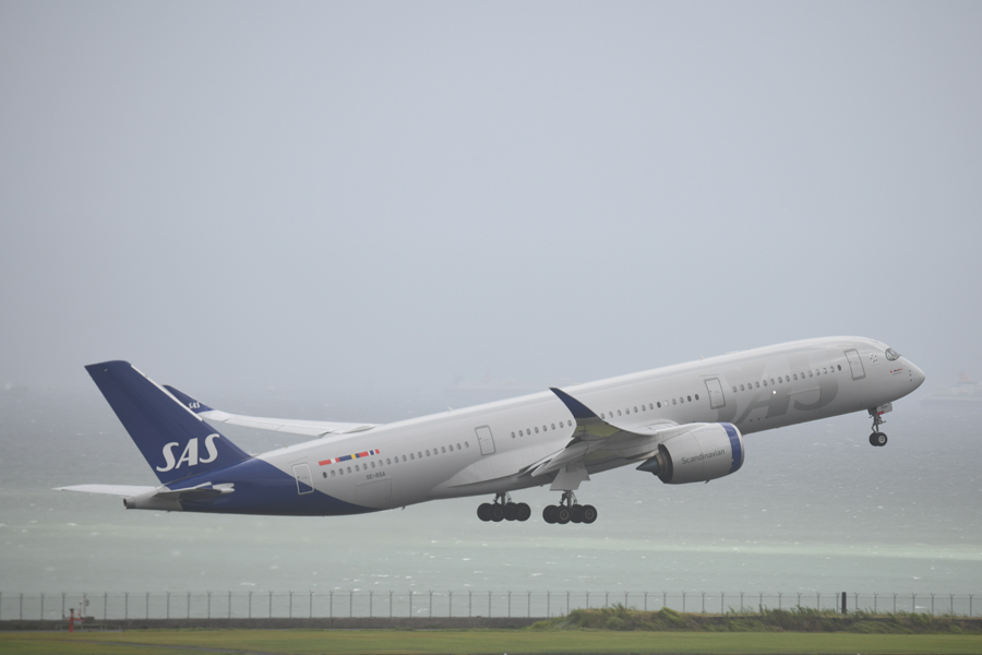 スカンジナビア航空（エアバスA350-900型機）