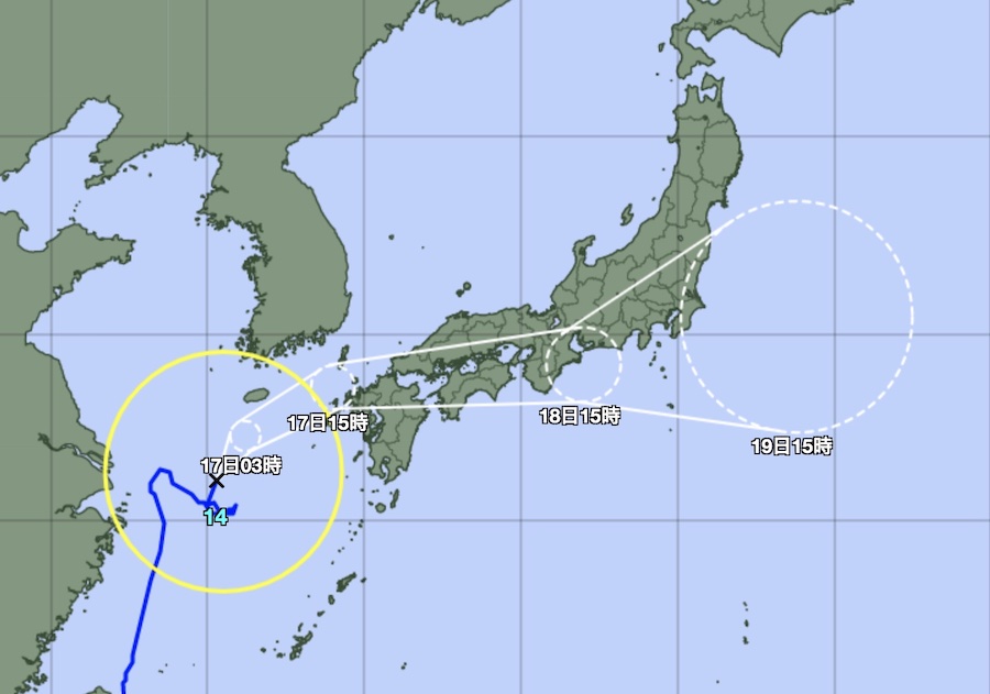 台風14号 西日本に接近 17日午後上陸へ 空の便欠航 新幹線計画運休 Traicy トライシー