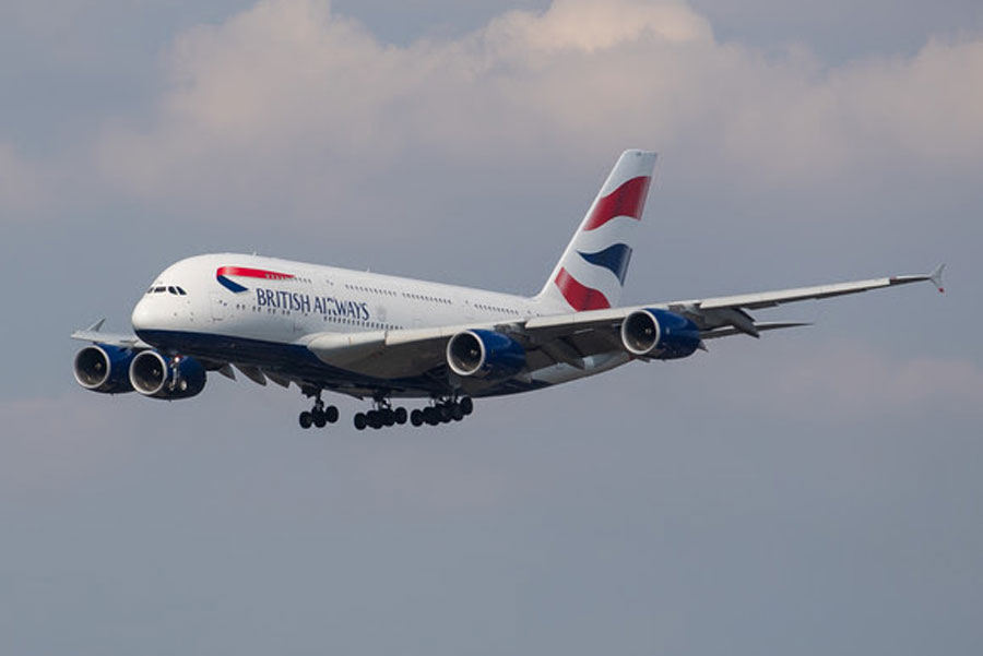 ブリティッシュ・エアウェイズ（エアバスA380型機）