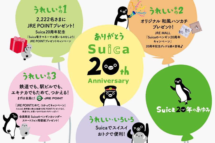 JR東日本、Suicaのサービス開始周年で記念企画   TRAICY