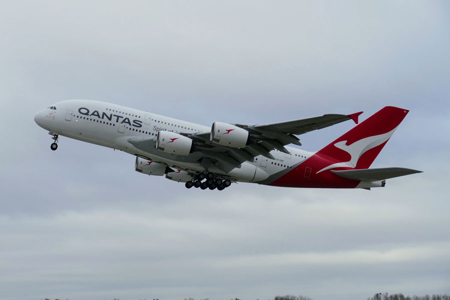 カンタス航空（エアバスA380型機）