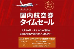 JAL 国内線 タイムセール