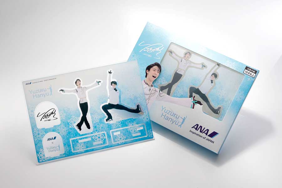 羽生結弦 x ANA 機内限定品 x 東京西川オリジナルメモ帳 セット販売