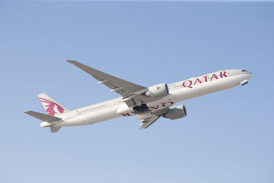 カタール航空（ボーイング777-300ER型機）