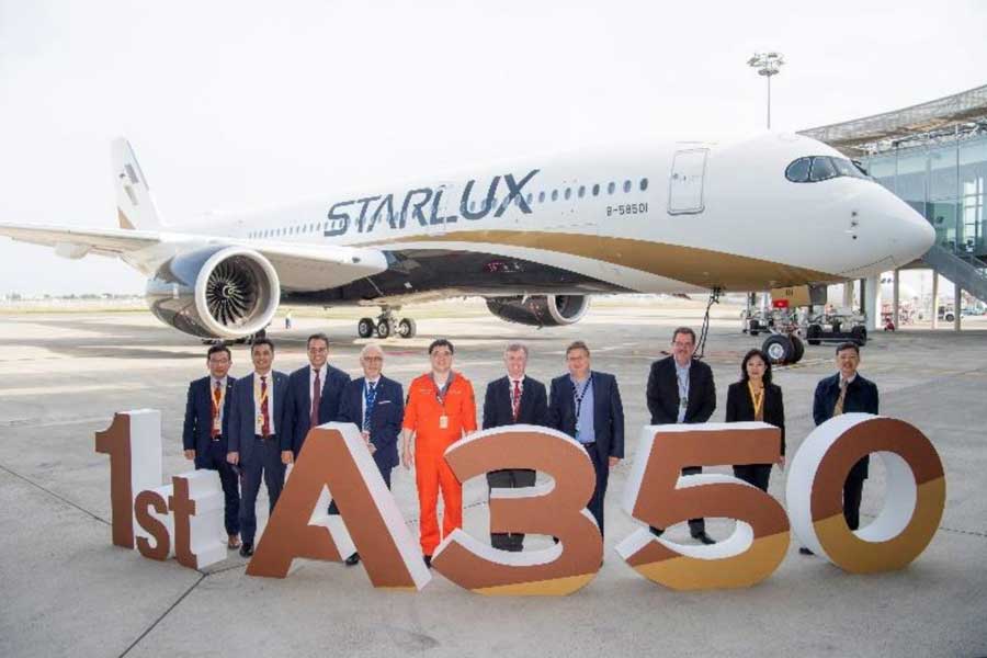 スターラックス航空、エアバスA350-900型機を初受領 来年4月に ...