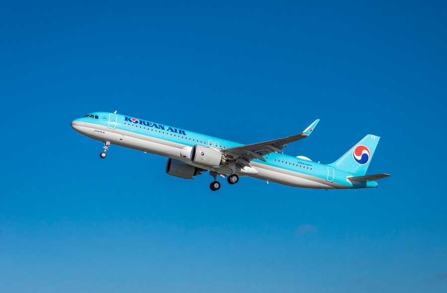 大韓航空（エアバスA321neo）
