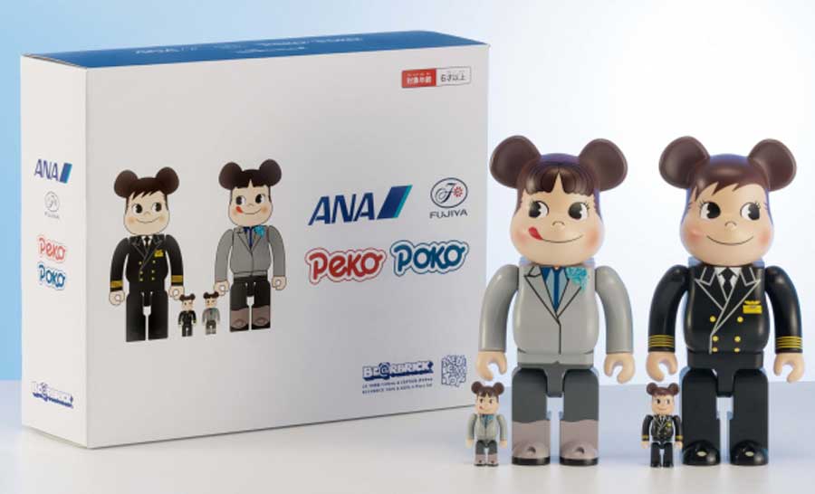 BE＠RBRICK for ANA　CAPTAIN ポコちゃん&CAペコちゃん