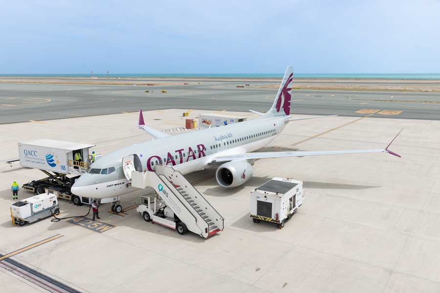 カタール航空（ボーイング737-8型機）