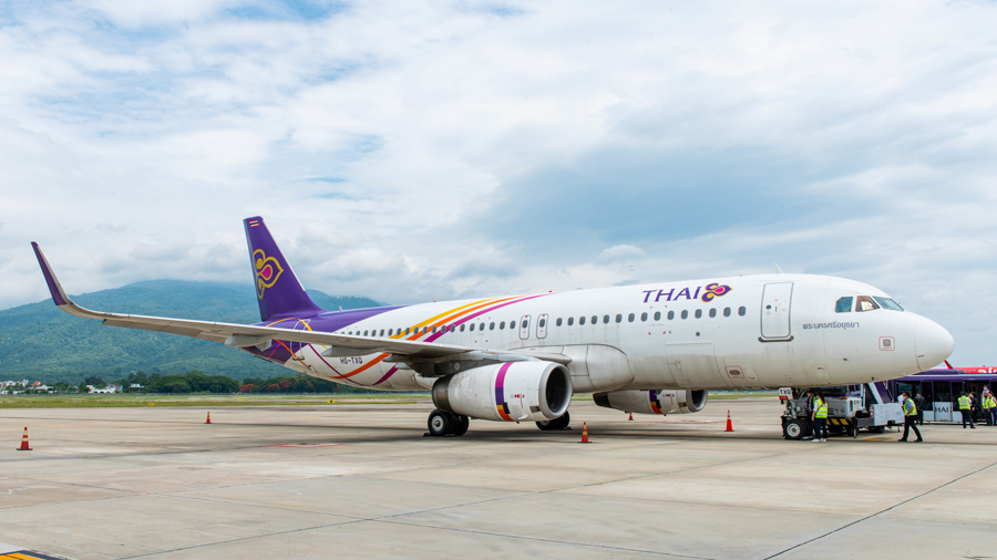 タイ国際航空（エアバスA320型機）